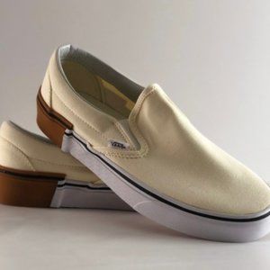 Vans Classic Slip-on Gum Block Classic White Shoes